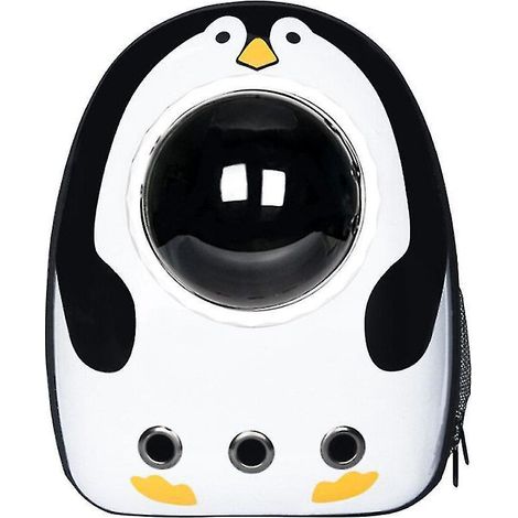 Sac de voyage portable de haute qualité pour chat/chien, style capsule spatiale, respirant et respirant - M-Penguin (1/5)