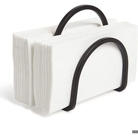 Porte-Serviettes - Acier Brossé - Design Contemporain avec Séparateur Intégré - Pour Salle de Bain et Cuisine - 1 Pièce (1/4)