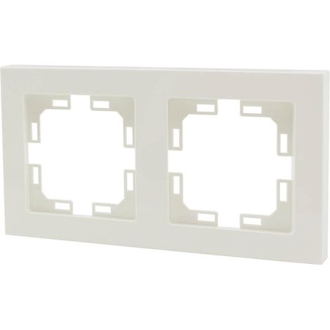 Marco para 2  elementos empotrable blanco GSC