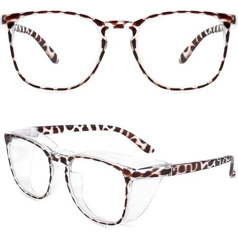 Lot de 2 lunettes de sécurité anti-buée et anti-poussière à lumière bleue