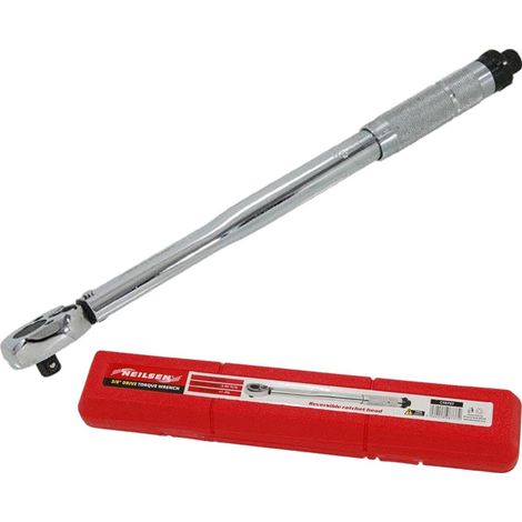 Neilsen Torque Wrench 19 - 110Nm 3/8" Square Drive Hand Ratchet Spanner Tool
