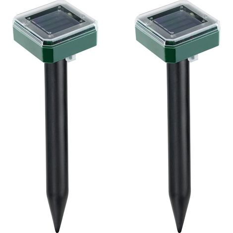 2pcs Solaire Repulsif Taupe, Répulsif Taupe Solaire à Ultrason, IP65 Étanche Répulsif Solaire de Taupe, Répulsif Serpent Ultrason, Répulsif Solaire pour Anti Taupe (1/5)