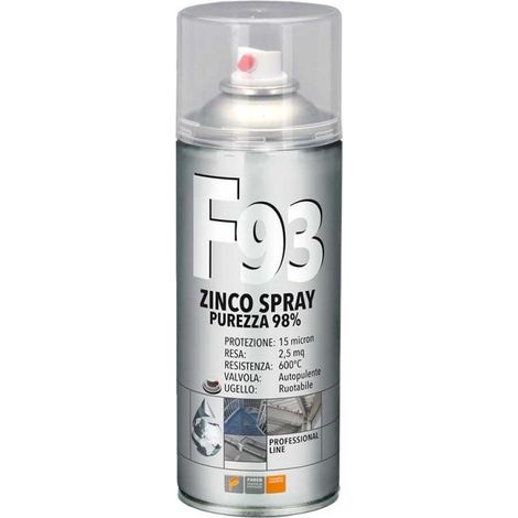 Professionelles Spray mit F93 Zink 400 ml von Faren, Code 973003.