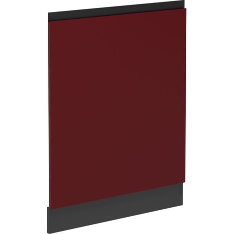 Façade de lave-vaisselle R-Line, Rouge, 60cm sans PT, Vicco