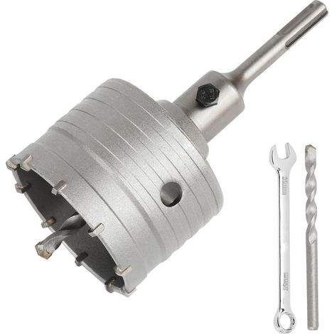 Scie Cloche Trépan Beton Ø 80mm Avec Adaptateur SDS Plus 110 mm,Carotteuse Beton,Scie Trépan Pour Percer Des Trous Dans Les Murs En Blocs (1/5)
