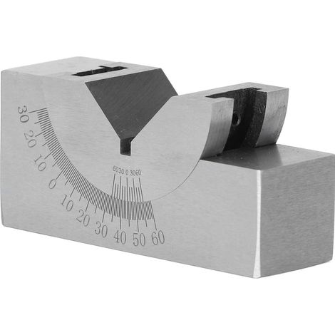 Bloc angulaire en V de haute précision, micro-réglable, en acier allié, pour fraiseuse (1/5)