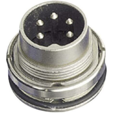 Amphenol C091 31W006 100 2 Cosse cylindrique mâle embase mâle Nombre total de pôles: 6 Série (connecteur rond): C091 1 (1/4)