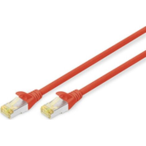 DIGITUS CAT 6A S/FTP Patchkabel, 10 Stück, 1m, rot (DK-1644-A-010-R-10)