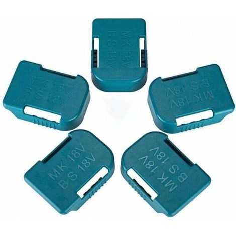 Lot de 5 supports de batterie pour batterie Makita 18 V, également pour support de batterie Bosch 18 V, compatible avec les batteries BL1830 BL1840 BL1850 BL1860 BAT609 BAT622 (1/4)