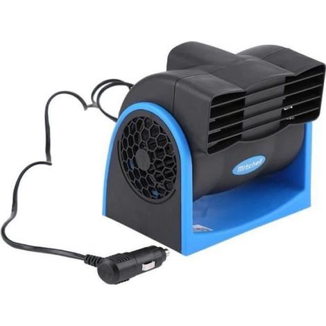 Condizionatore d'aria portatile, ventola di raffreddamento silenziosa, mini ventola per auto regolabile a due velocità, 12V