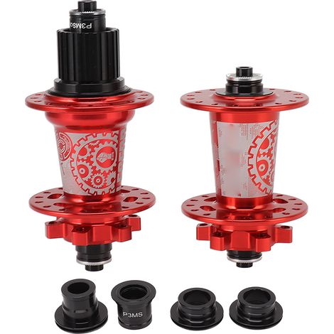 Moyeu de vélo 6 griffes 6 roulements 32 trous 72 clics 8-13 vitesses, alliage d'aluminium, rouge (1/5)