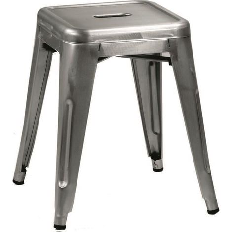 Sgabello Bristol 39x39xh45 cm in Ferro Galvanizzato (1/4)