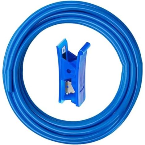 20 Meter Polyuréthane Bleu Pneumatique, PU Tuyau Air, 6mm OD x 4mm ID, Polyuréthane PU Air Kit + 1 Pcs Coupe-Tuyau (1/5)
