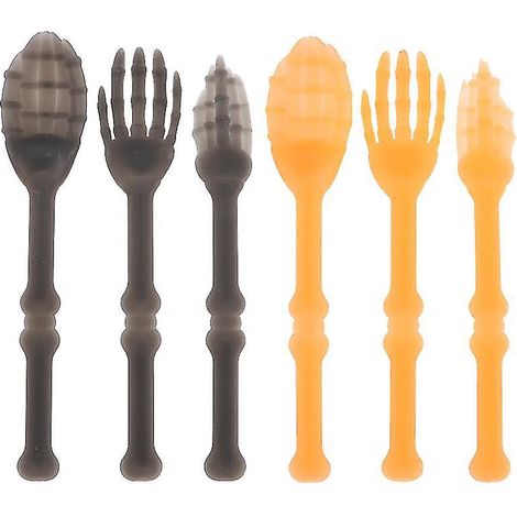 Lot de 2 fourchettes en plastique pour décorations d'Halloween