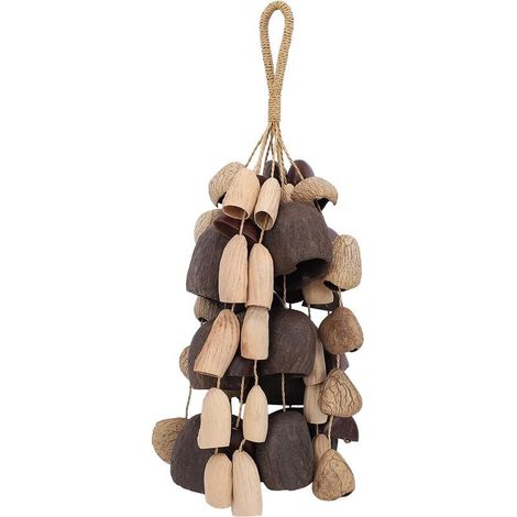 Carillon à Vent en Coquille Naturelle Fait à la Main, Instrument de Yoga, Cloche de Méditation Guérison, Décoration Intérieure et Extérieure, Accessoire Musical (1/5)