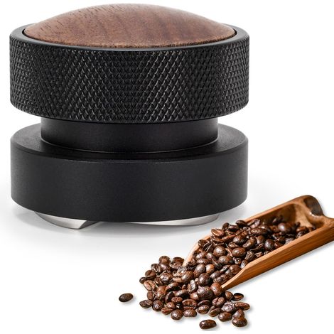 Divisore e pressino per caffè da 51 mm, strumento per espresso a doppia testa con profondità regolabile - livellatore professionale per caffè e pressino manuale per 51 (1/5)