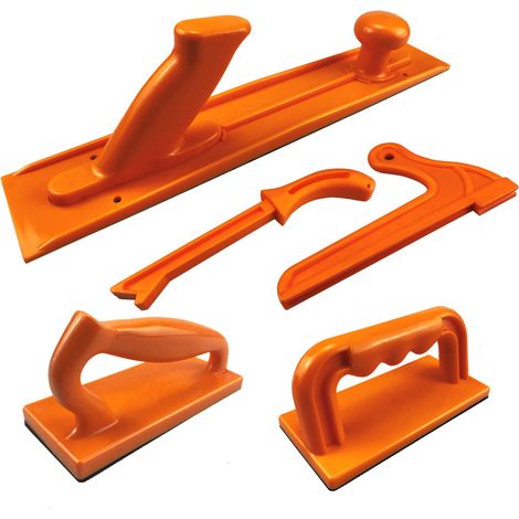 Lot de 5 blocs poussoirs de sécurité et bâtons poussoirs Poignée ergonomique avec prise en main maximale Outils de sécurité pour scie à table, menuiserie, table de défonceuse et scie à ruban Pour la