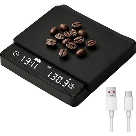 Mini Digital Coffee Scale with Timer and Flow Function (1/5)