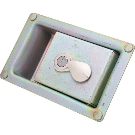 Serrure porte latérale pompe hydraulique excavatrice acier allié avec 2 clés pour pelle Hyundai (1/5)