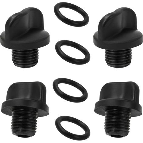 Lot de 4 vis de vidange R0446000 pour pompe de piscine avec joint torique, pièce de rechange pour filtre de piscine et systèmes de traitement de l'eau, accessoires de rechange pour systèmes de (1/5)