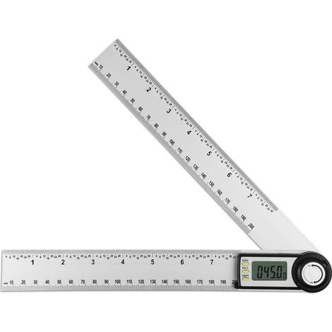 ZOLGINAH Détecteur D'angle Numérique 0-360 ° Inclinomètre Numérique Règle D'angle de Rapporteur en Alliage D'aluminium avec écran LCD pour la Réparation de la Construction du Bois (1/5)