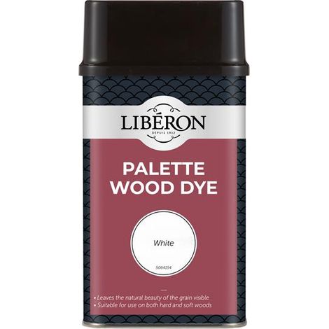 Liberon 126739 Palette Wood Dye White 500ml LIBWDPWH500N