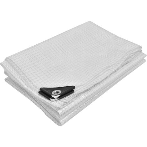 KOTARBAU® Schutzplane, robust, dick, universell, verstärkt, wasserdicht, transparent, klar, für Gewächshäuser, 120 g/m², 4 x 5 m