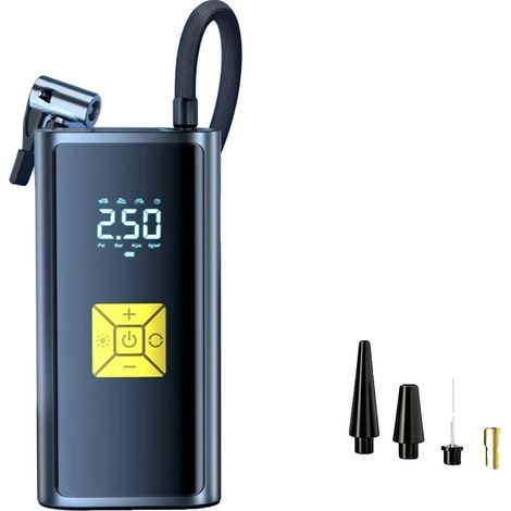 Compresseur de pneus, batterie de 6000mAh, design sans fil, 6000mAh, Alimenté par batterie (1/2)