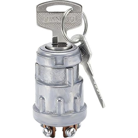 Contacteur d'allumage/clé de démarrage JK424 pour véhicules agricoles à trois et quatre roues, modification pour chariot élévateur, contacteur de démarrage/verrouillage d'allumage (1/5)