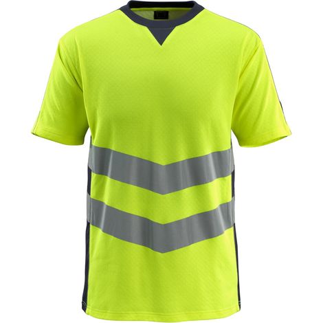 Mascot Warnschutz T-Shirt SANDWELL SAFE SUPREME 50127 Gr. 4XL warngelb/schwarzblau (1/4)