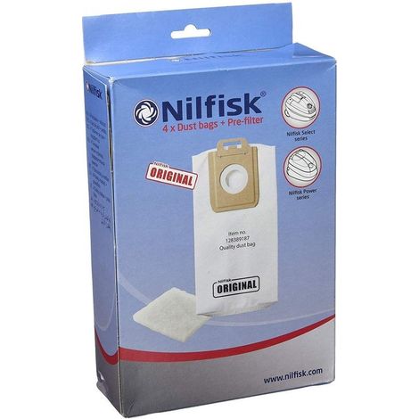 SACS (x4) ORIGINAUX POUR ASPIRATEUR NILFISK (1/3)