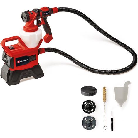 Einhell Pulvérisateur de peinture sans fil TE-SY 18/90 Li-Solo PXC (18V, débit 1 000 ml/min, réservoir 1 200 ml) Livré sans Batterie ni Chargeur