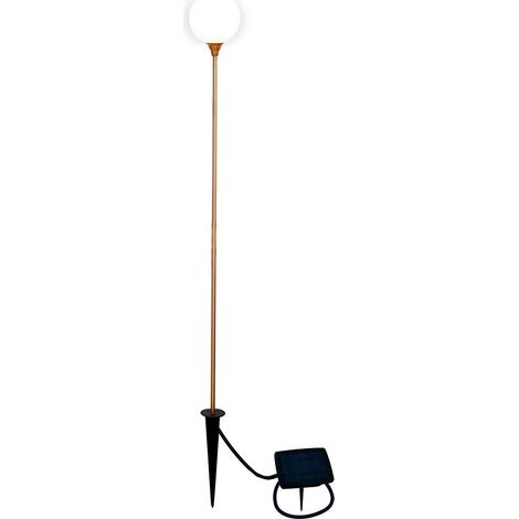 Lámpara de Jardín LED Bruna 80 1 Pica Solar + Battery Brass Blanco Cálido (1/5)