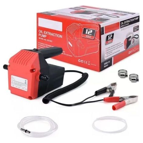 Pompe de vidange d'huile moteur, pompe à essence 12 V 80 W, pompe électrique à huile/diesel résistante à la corrosion, pour voitures, bateaux et motos (1/4)