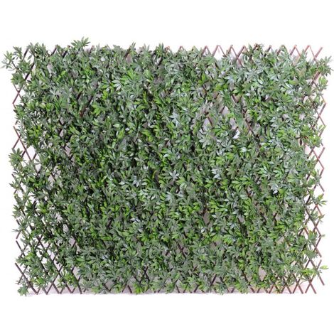 Plante artificielle haute gamme Spécial extérieur / ARALIA PALISSADE artificielle - Dim : 100 x 200 cm -PEGANE- (1/2)