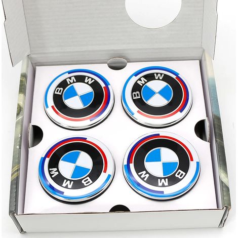 (50e édition, Chine continentale) - Cache-moyeu BMW 56/68 mm à suspension magnétique pour BMW séries 1, 3, 5 et 7, X1, X3, X5, M2, M3, M4, M5 et M6 (logo pour centre de pneu). (1/5)