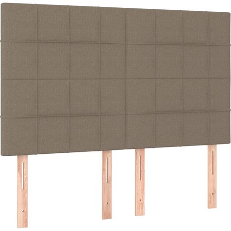 Maison Exclusive - Cabecero de cama color topo 144x5x118/128 cm T (1/5)