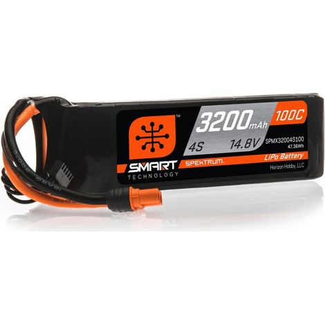 14.8V 3200mAh 4S 100C Smart LiPo Battery: IC3