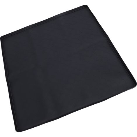 Silikonmatte für Mini-Kühlschränke, rutschfest, auslaufsicher, mit erhöhtem Rand, für Waschmaschinen, Futternäpfe und Geschirrspüler, Schwarz (1/5)