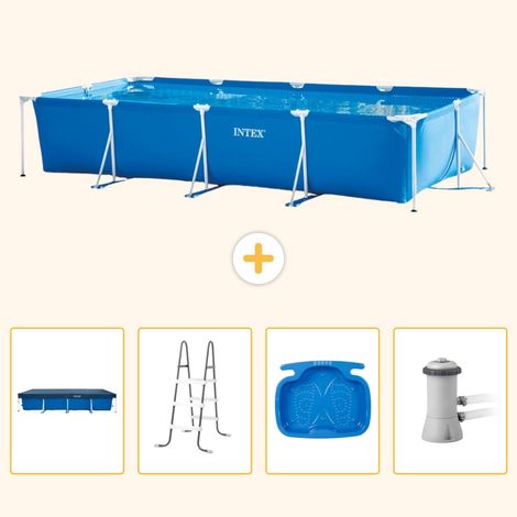 Intex Piscine Tubulaire Rectangulaire - 450x220x84 cm - 5-pièces S140 (1/5)