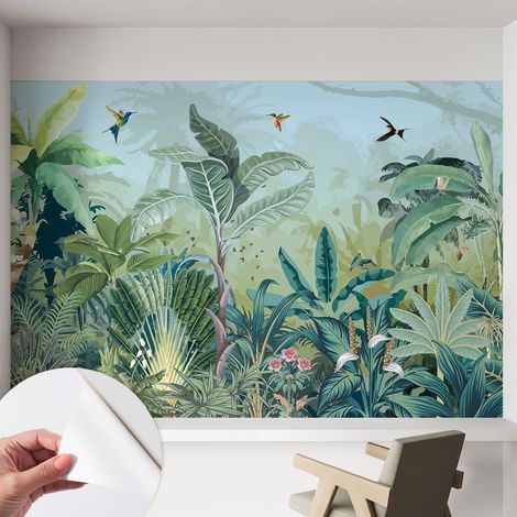 Carta da parati autoadesiva - Fotomurale adesivo - design elegante - stile moderno - Natura tropicale 152x104 cm (1/5)