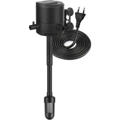 Pompe à eau multifonction 3 en 1 pour aquarium, débit réglable, silencieuse, filtration, oxygénation et circulation, pour aquariums, bassins et fontaines