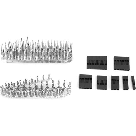 Kit de 310 connecteurs mâles et femelles de 2,54 mm (9 valeurs) pour câbles, calibre AWG28. (1/5)