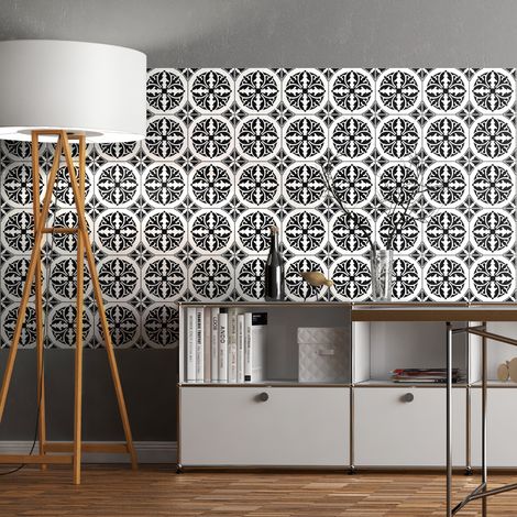 Sticker Mural Carrelage adhésif Cuisine Salle de Bain - 60 STICKERS CARRELAGES AZULEJOS GUSTAVO - 60stickers20x20cm (1/5)