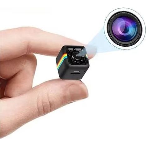 Mini telecamera di sicurezza wireless 1080p - Telecamera con rilevamento del movimento, visione notturna, avvisi di sicurezza per interni ed esterni, per casa e giardino
