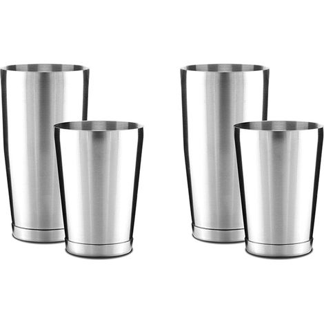 Juego de 2 cocteleras de primera calidad para Boston Pro Shaker Set. Coctelera de acero inoxidable 304 sin peso para cócteles Martini. (1/4)