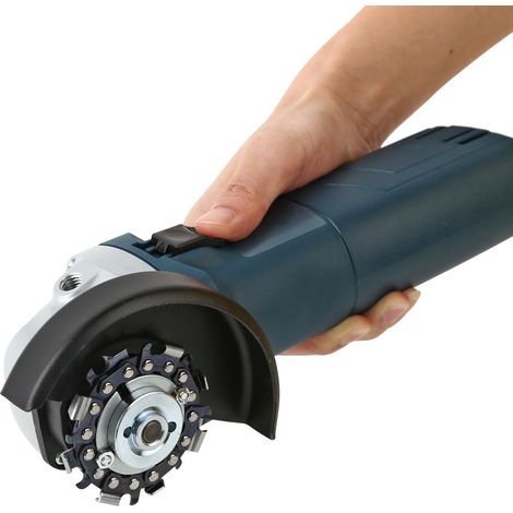 Mini meuleuse d'angle avec disque à chaîne de 6,35 cm (2,5 pouces) à 8 dents pour le travail du bois, disque à chaîne pour scie à bois, lame de scie à rainurer (1/5)