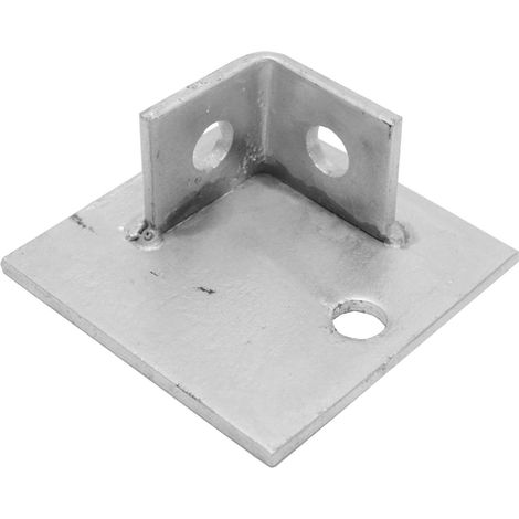 Plaque de base RS PRO 100 x 100 x 45mm, Galvanisé et trempé à chaud 45mm, 100mm x 100mm ( Prix pour 1 )