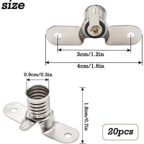 E10 Ampoule Douille E10 ampoules LED 20 PCS 6V E10 avec Cosses à Souder pour les Accessoires de Test électrique du Circuit D'expérimentation à Domicile (1/3)