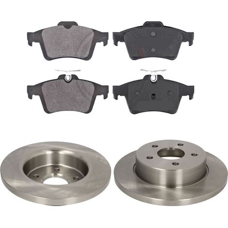 KIT FRENI POSTERIORI compatibile con FORD C-MAX (DM2) - DISCHI + PASTIGLIE OEM: FDB1931 / 17583 /SOSTITUZIONE DIRETTA/BASSA POLVERE/SILENZIOSO